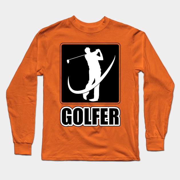 Golfer Long Sleeve T-Shirt by nektarinchen